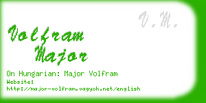 volfram major business card